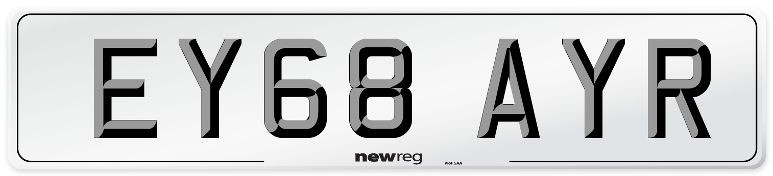 EY68 AYR Number Plate from New Reg